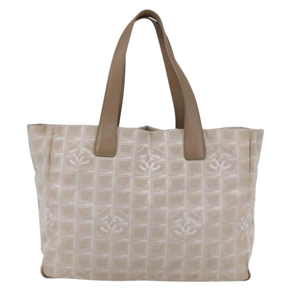 Chanel Nylon New Travel Line Tote Bag Beige